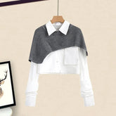 Conjunto de camisa + falda + chal Mia